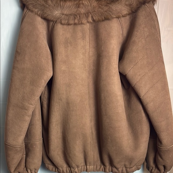 Brown  Vintage Genuine Sheepskin Jacket - Picture 8 of 8